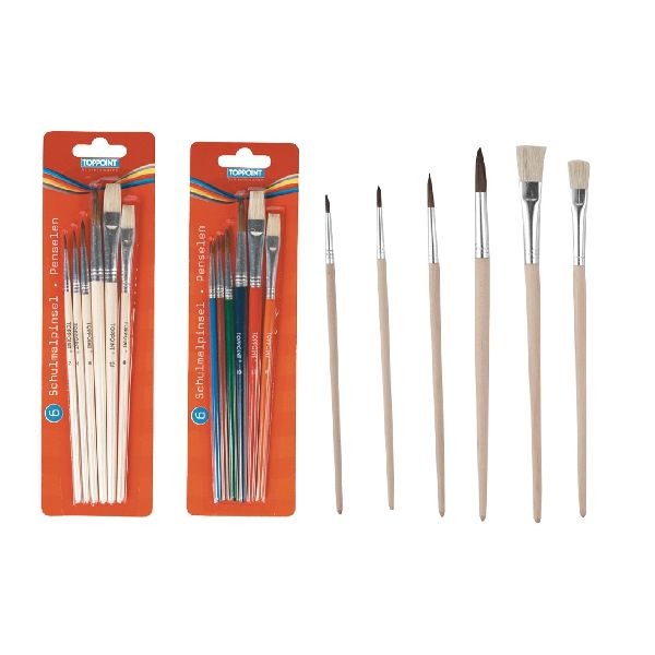 Toppoint brush set 6-piece