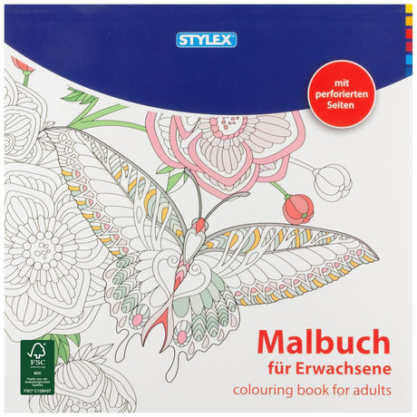 Stylex livre de coloriage adulte 24x24 cm