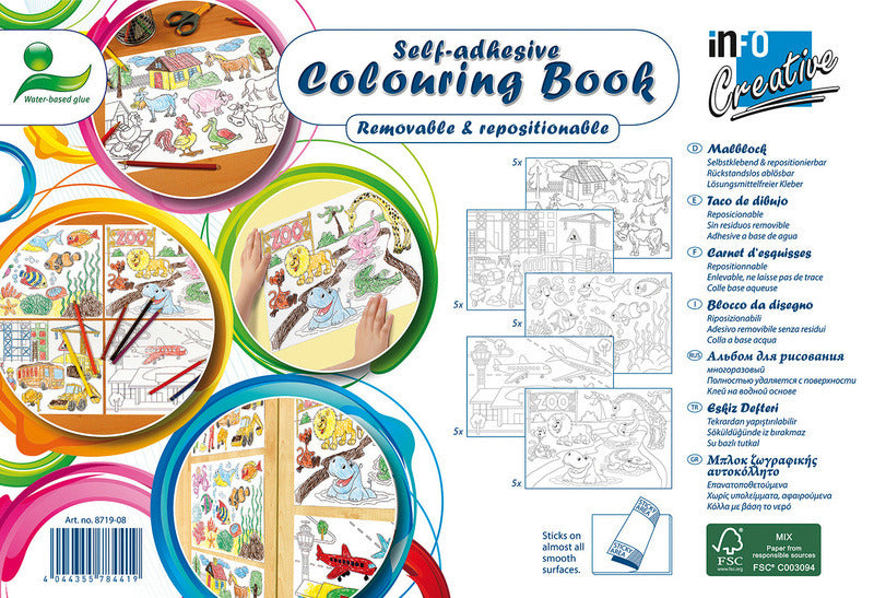 Van der Doelen notes d'information in-8719-08 livre de coloriage 300 mm x 200 mm livre de coloriage