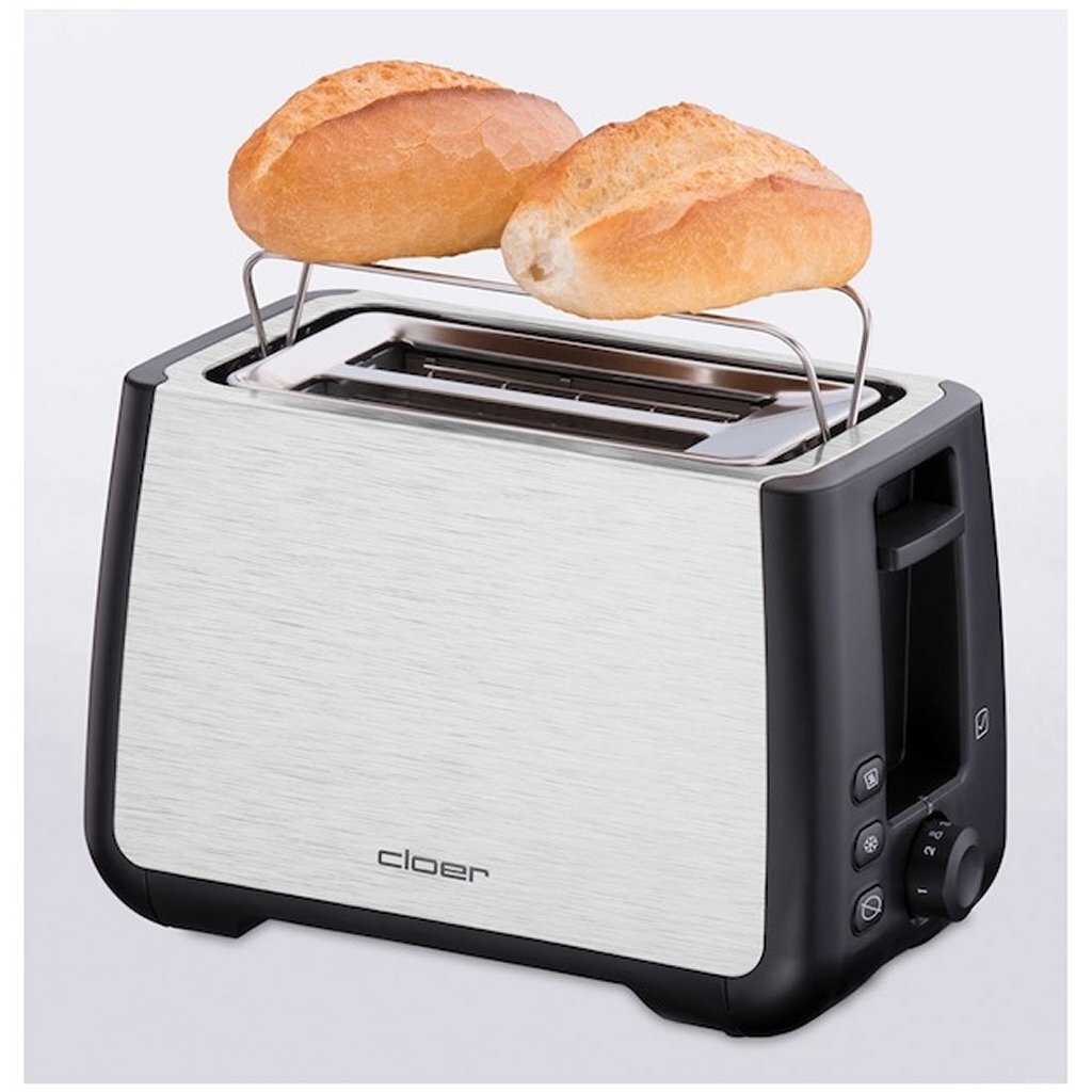 Cloer Cloer 3569 Kingsize -Toaster Edelstahl schwarz