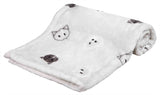 Trixie couverture mimi peluche douce gris clair