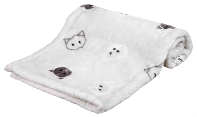 Trixie couverture mimi peluche douce gris clair