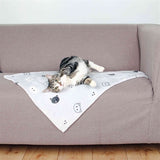 Trixie couverture mimi peluche douce gris clair