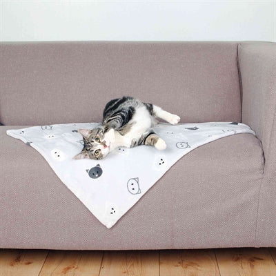 Trixie couverture mimi peluche douce gris clair