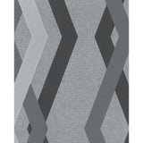 NOORDWAND Fond d'écran Topchic Graphic Lignes Diamonds Gris et noir