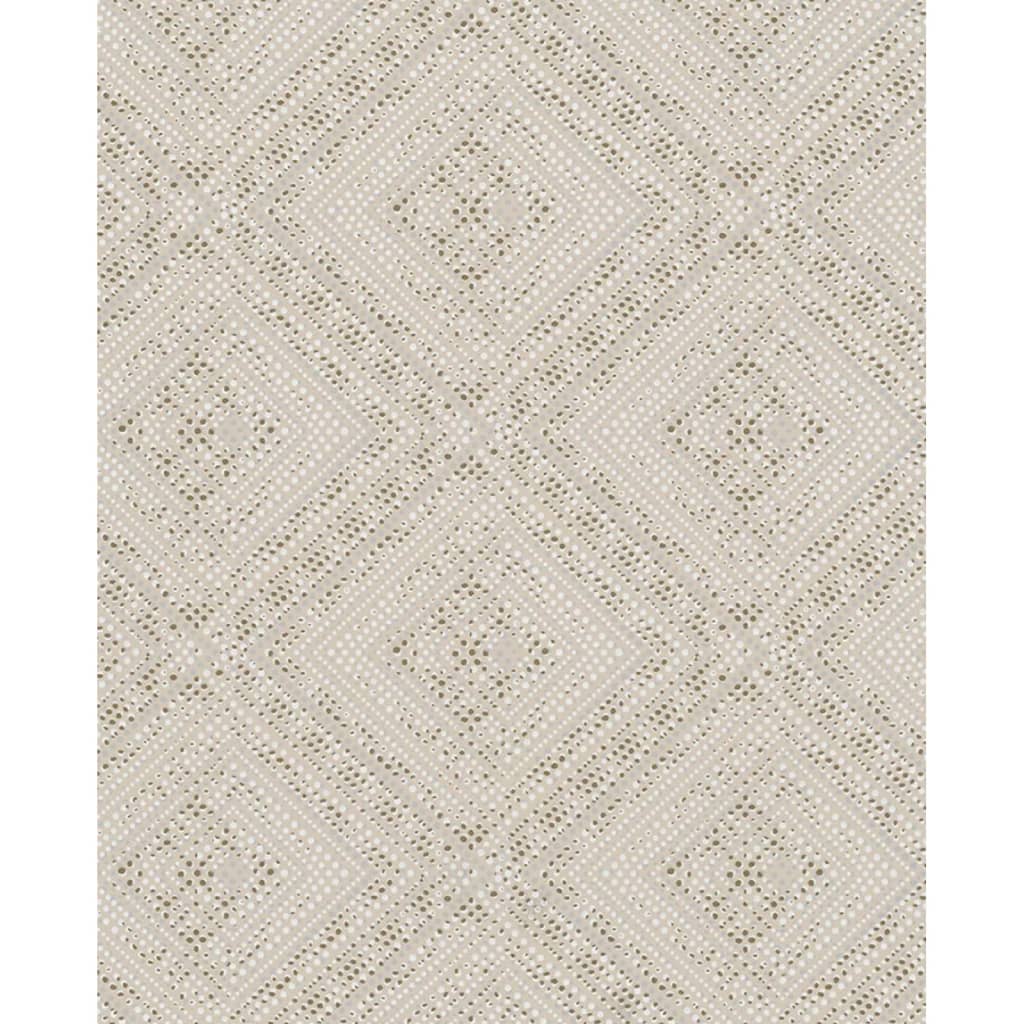 Noordwand noordwand behang topchic tone on tone diamonds metallic beige