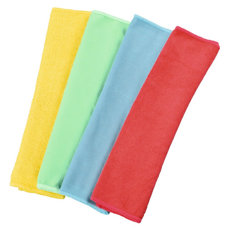 Xavax chiffons microfibre 30 x 30 cm bleu vert jaune rouge