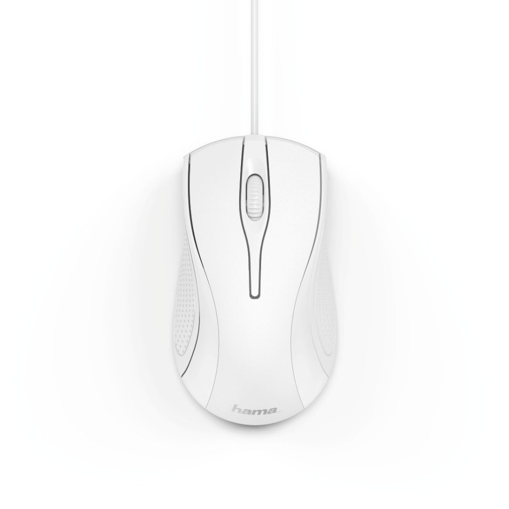 Hama Optical Mouse z 3 przyciskami MC-200 z białym kablem