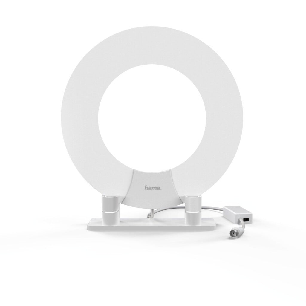 Hama antenne dvb-t dvb-t2 performance 45 anneaux design blanc actif