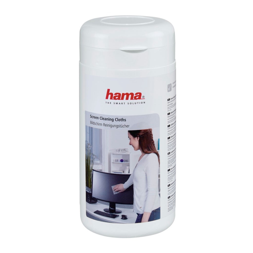 Hama lingettes nettoyantes pour écran 100 pièces en boîte