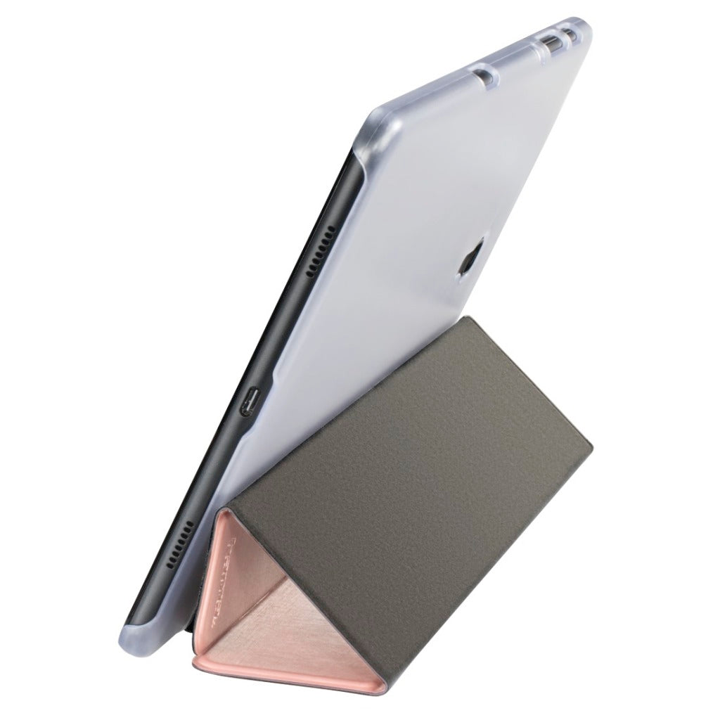 Hama étui pour tablette pliable transparent pour Samsung Galaxy Tab A 10.5 or rose