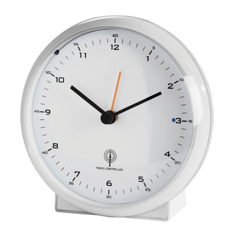 Hama réveil radio-piloté Elegance Pro blanc silencieux