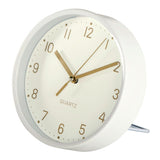 Horloge de table Hama dorée, blanche silencieuse
