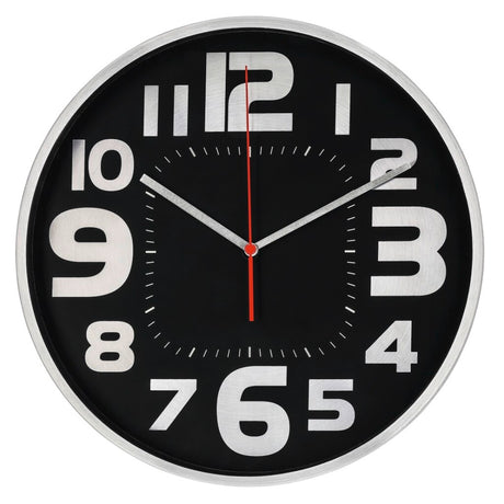 Hama horloge murale emotion ø 30 cm silencieuse argent noir