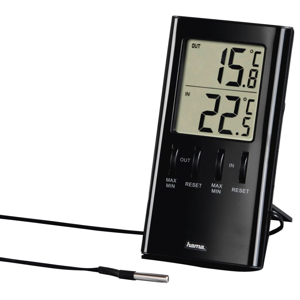 Hama Thermomètre LCD T-350 noir