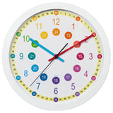 Horloge murale Hama pour enfants, apprentissage facile, diamètre 30 cm, faible bruit