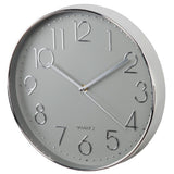Hama horloge murale élégance ø 30 cm gris argenté silencieux