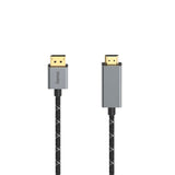 Hama Video Cable Displayport-St. - HDMI Trade; Ultra-HD 4K@60Hz ALU 1,50 m