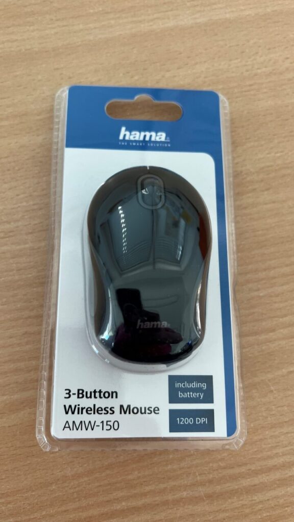 Hama Optical Minimis 3 botones El mouse inalámbrico AMW-150 Negro