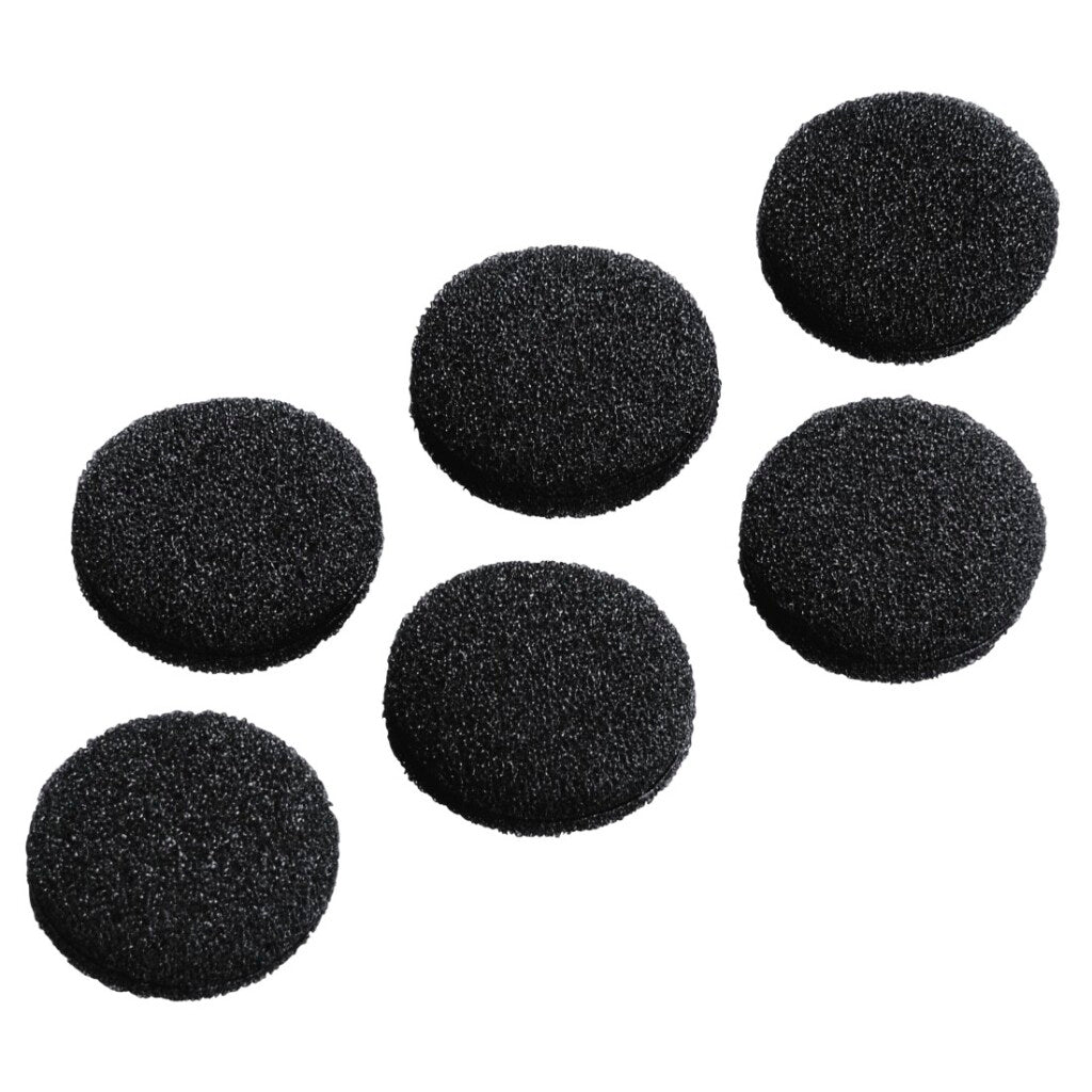 Hama cache-oreilles de rechange en mousse ø 19 mm 6 pièces noir