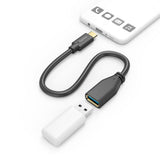 Hama Câble adaptateur USB OTG fiche USB-C - connexion USB-A 15 cm noir