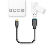 Hama Câble adaptateur USB OTG fiche USB-C - connexion USB-A 15 cm noir