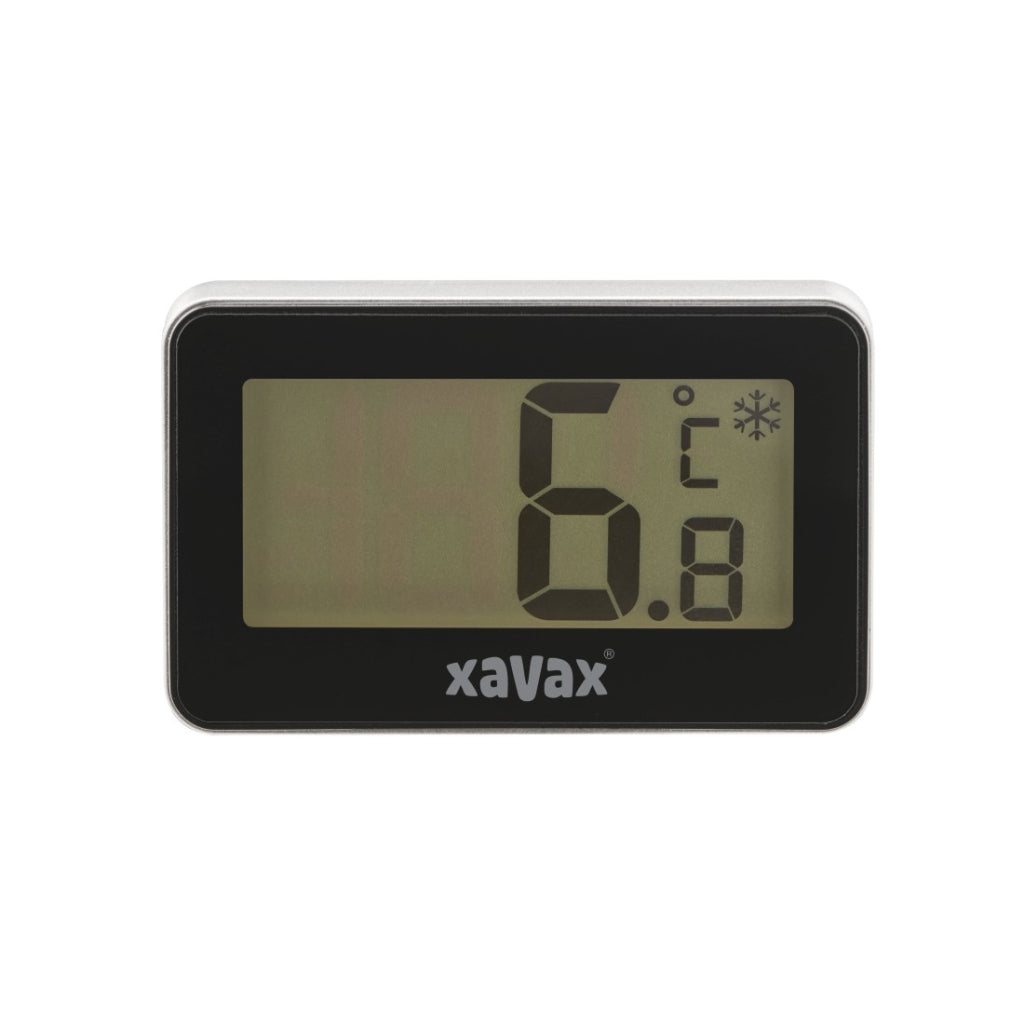 Xavax thermomètre numérique pour réfrigérateur, congélateur et congélateur coffre, noir