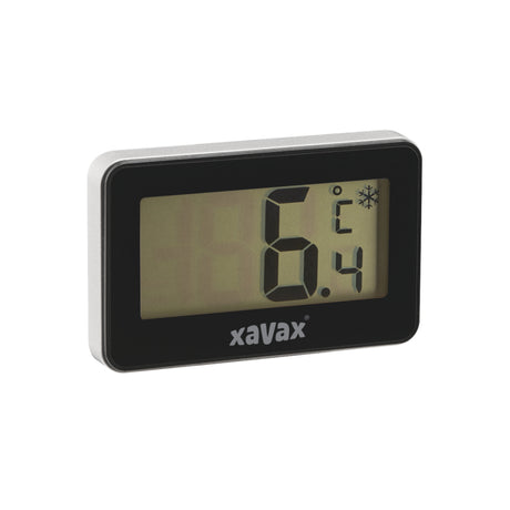 Xavax thermomètre numérique pour réfrigérateur, congélateur et congélateur coffre, noir