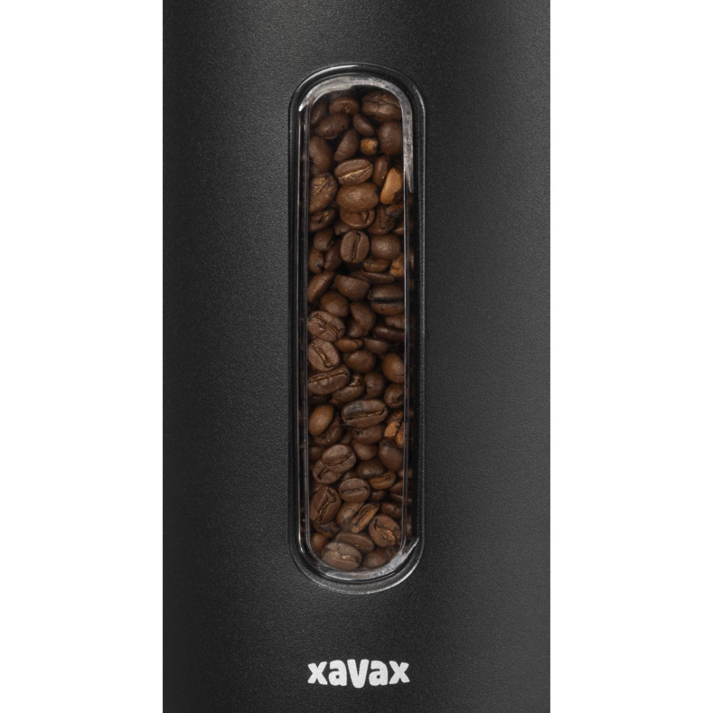 Boîte à café Xavax pour 1,3 kg en grains ou 1,5 kg de poudre, hermétique, aromatight, noir