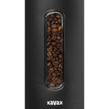 Boîte à café Xavax pour 1,3 kg en grains ou 1,5 kg de poudre, hermétique, aromatight, noir