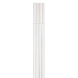 Hama Goulotte de câbles autocollante demi-ronde 100x1,1x1 cm 4 pièces PVC blanc
