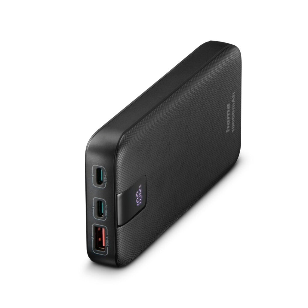 Hama Power Pack PD 10 10000MAH 3 Salidas: 2x USB-C 1x USB-A Anthracite