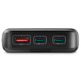 Hama bloc d'alimentation pd 10 10000mah 3 sorties : 2x USB-C 1x USB-A anthracite