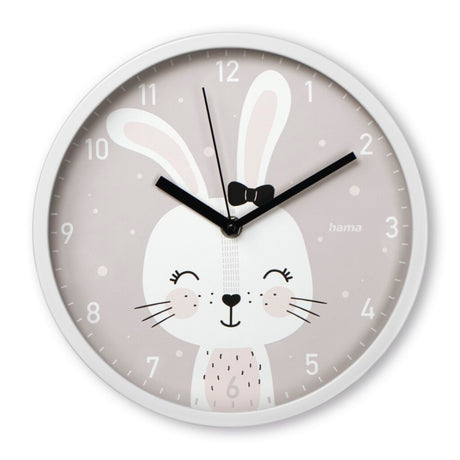 Hama horloge murale pour enfants Maui ne tique pas pour les chambres d'enfants analogique ø 25 cm
