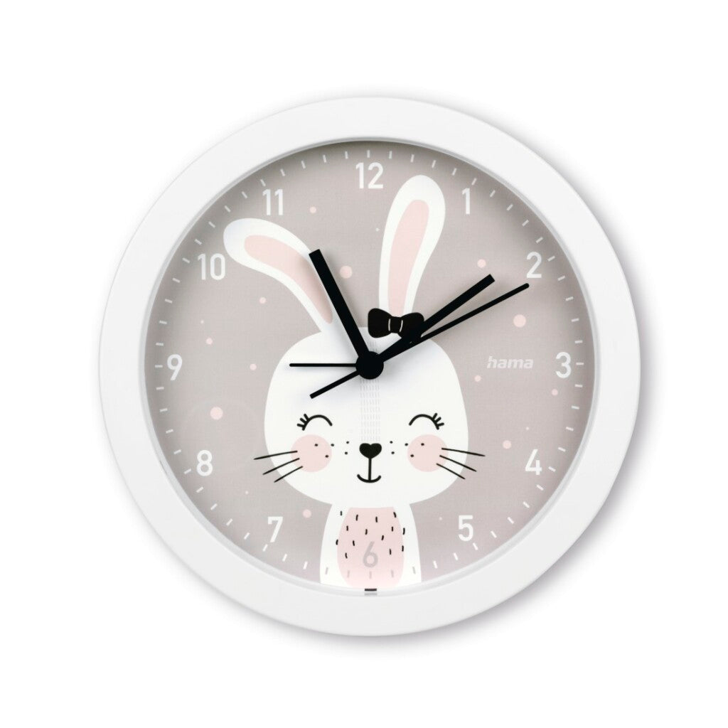 Hama réveil - maui - horloge de table pour enfants - ne tic-tac - blanc
