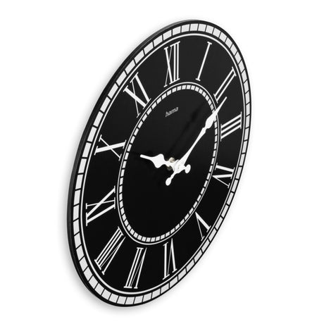 Hama horloge murale rab vintage ne coche pas 30 cm mdf noir et blanc