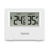 Hama thermomètre + hygromètre pour intérieur et extérieur, blanc