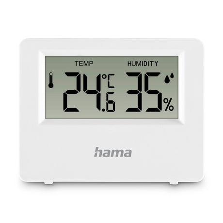 Hama thermomètre + hygromètre pour intérieur et extérieur, blanc