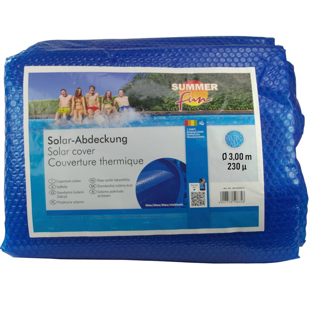 Summer Spaass Summer Spaass Summer Schwämme Pool Cover Sonne vun 300 cm Blue