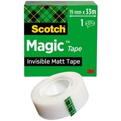Ruban adhésif invisible Quantore scotch magic 810 19mmx33m