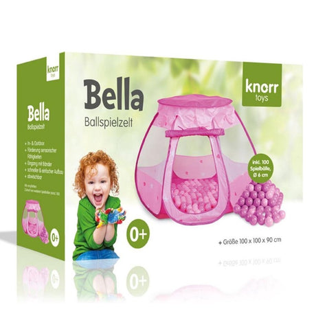 Tente de jeu avec 100 balles rose