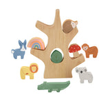 Arbre d'équilibre en bois Fisher-Price - jouet à empiler