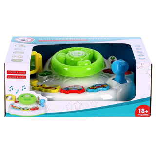 Volant pour bébé Preskool avec lumière et son, fonctionnant sur batterie