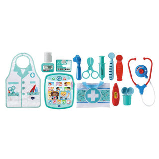 Vtech Care Leather Toy Doctor Set - Jouets éducatifs - comprenant 15 accessoires - avec chansons chantées