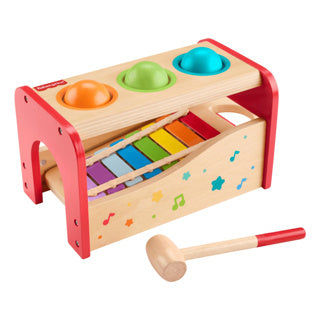 Xylophone en bois Fisher-Price avec banc marteau