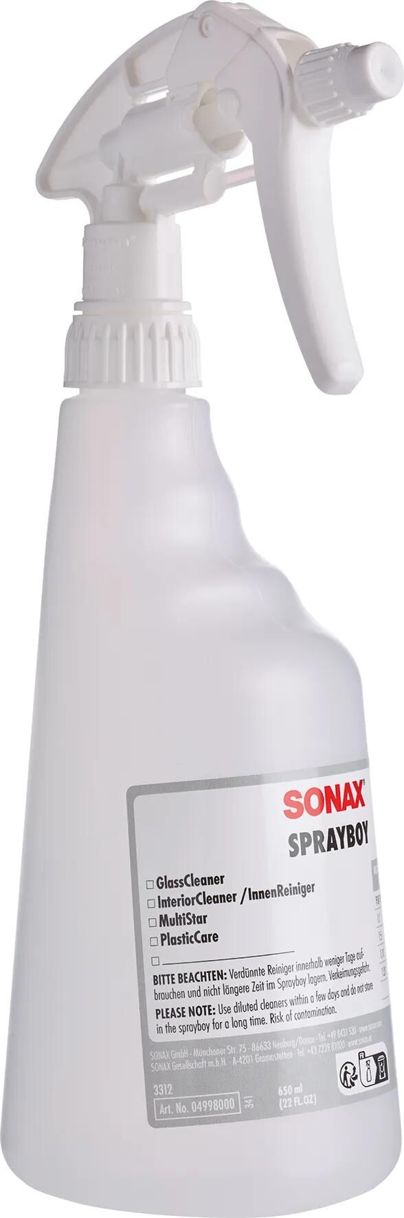Sonax flacon pulvérisateur sprühboy sprayboy 650 ml
