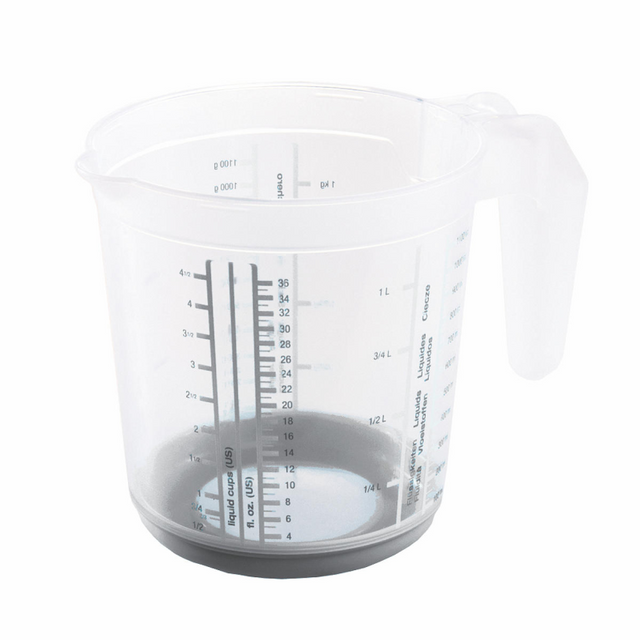 Keeper gobelet doseur plastique antidérapant 1l Ø13,5x14cm gris nordique
