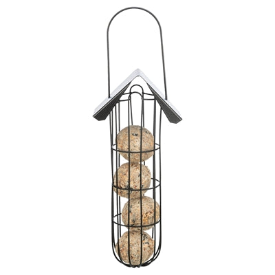 Porte-ampoule Trixie Mezen avec toit 4 boules de noir en métal