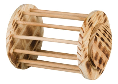 Râtelier à foin Trixie avec couvercle en bois flammé