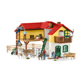 Schleich Farm World Farm con establo y animales 42407